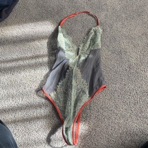 Victoria’s Secret V- wire lace teddy